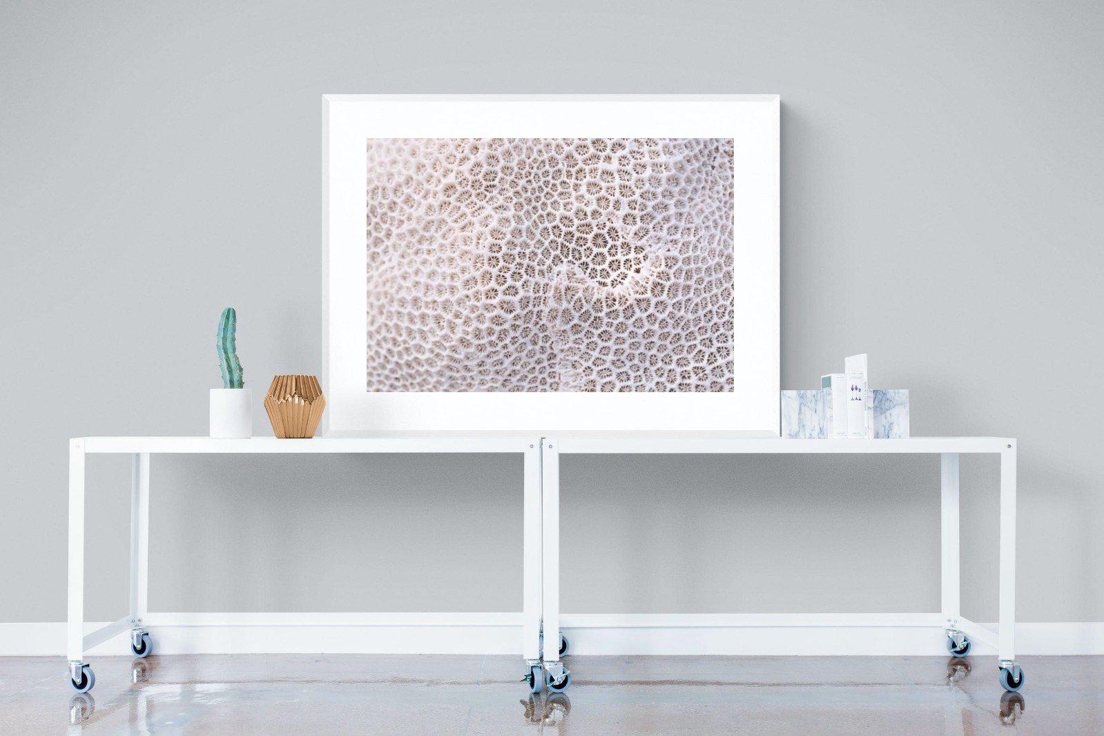 Coral-Wall_Art-120 x 90cm-Framed Print-White-Pixalot