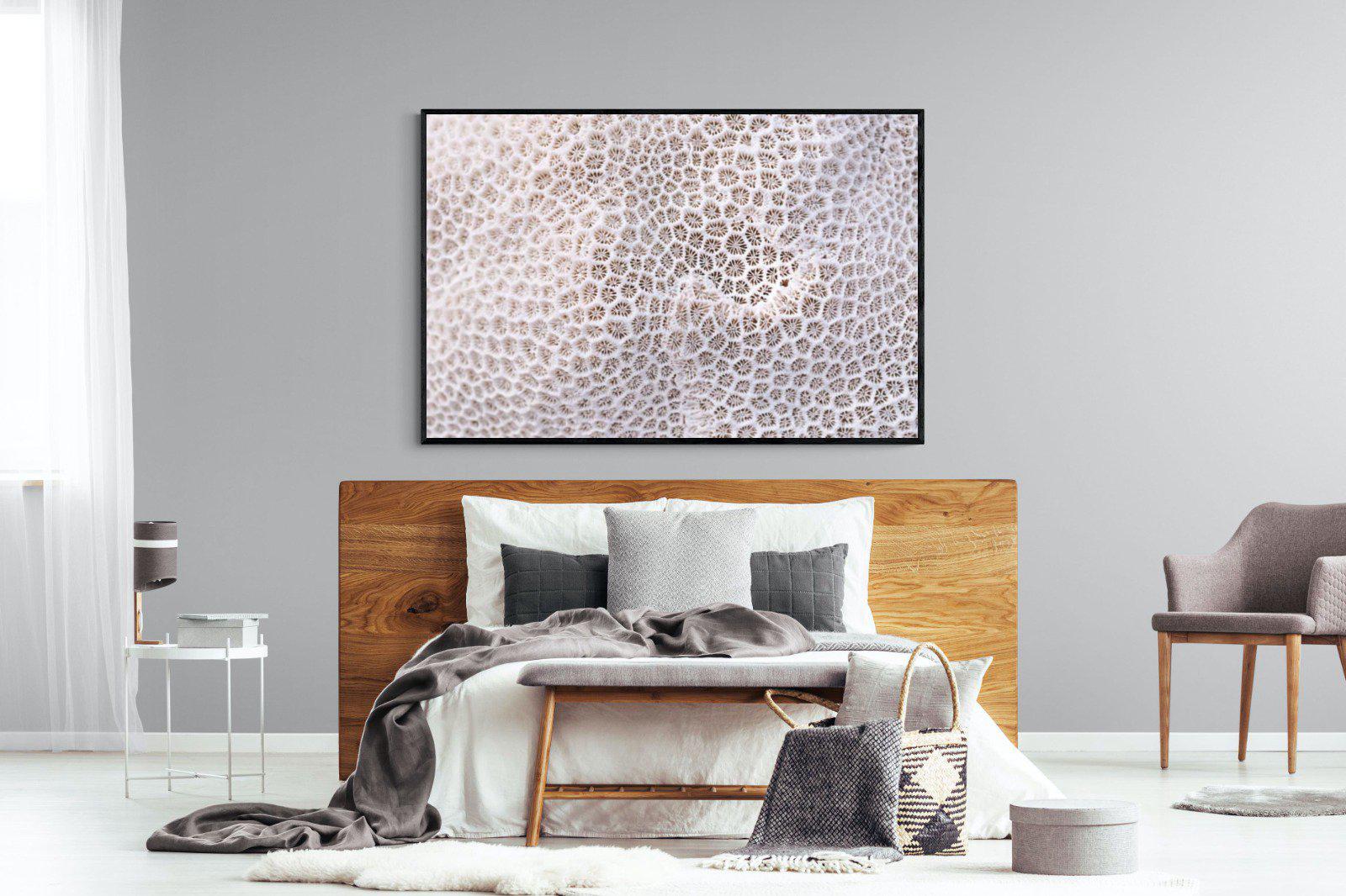 Coral-Wall_Art-150 x 100cm-Mounted Canvas-Black-Pixalot