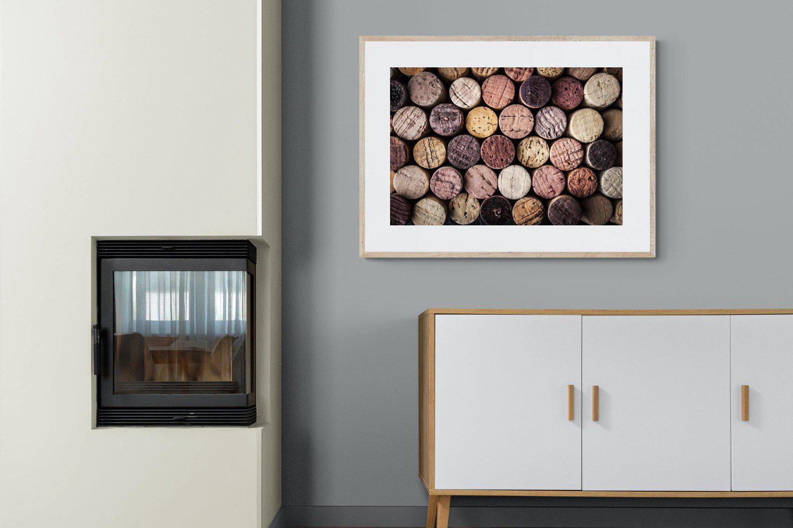 Corked-Wall_Art-100 x 75cm-Framed Print-Wood-Pixalot