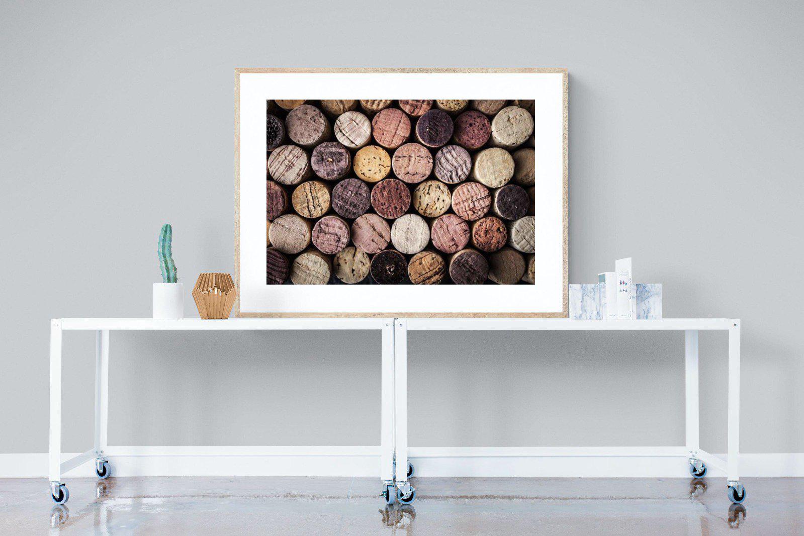 Corked-Wall_Art-120 x 90cm-Framed Print-Wood-Pixalot