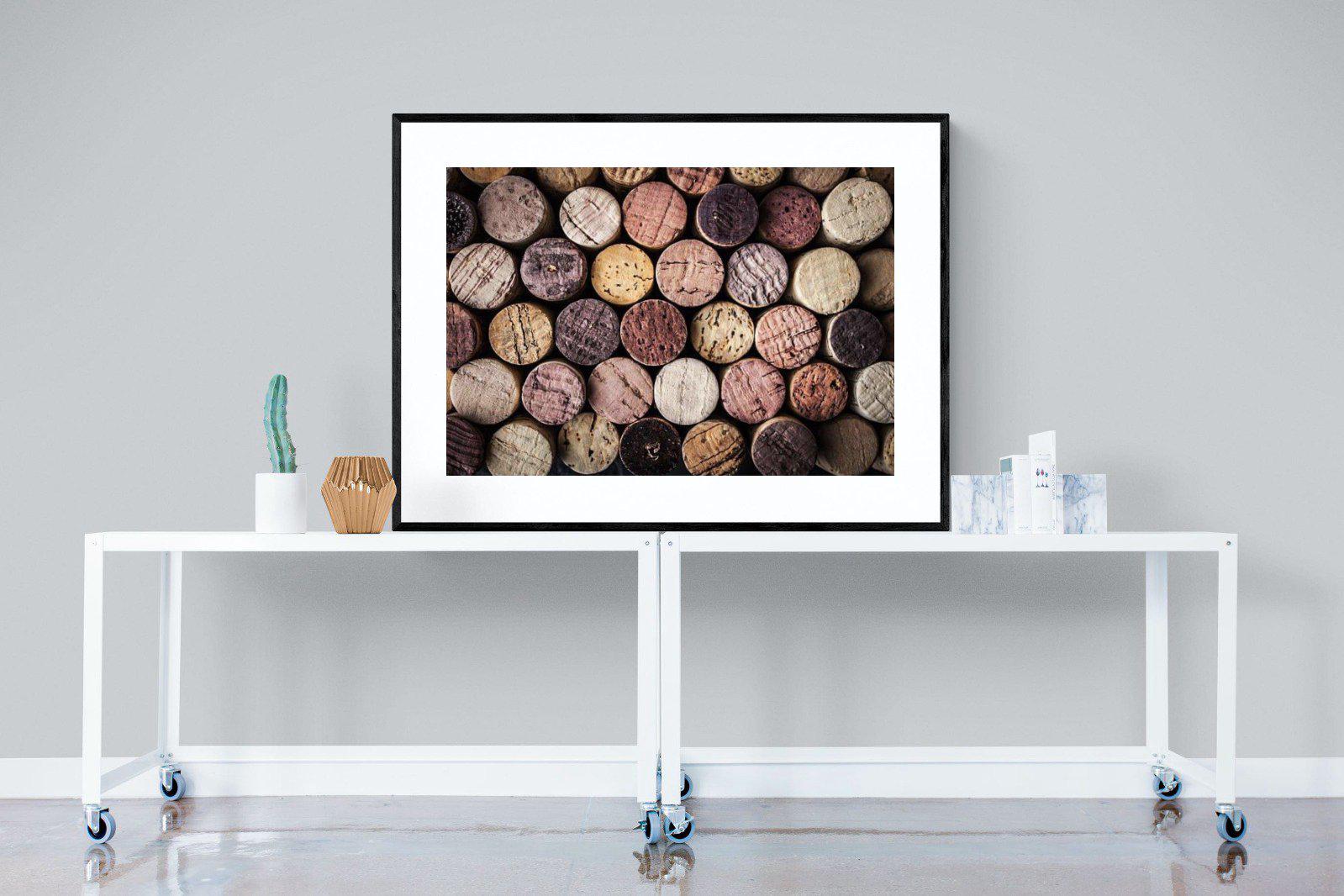 Corked-Wall_Art-120 x 90cm-Framed Print-Black-Pixalot