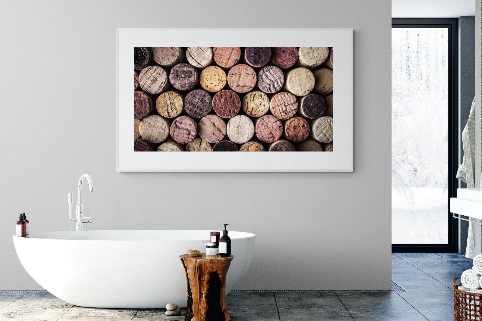 Corked-Wall_Art-180 x 110cm-Framed Print-White-Pixalot