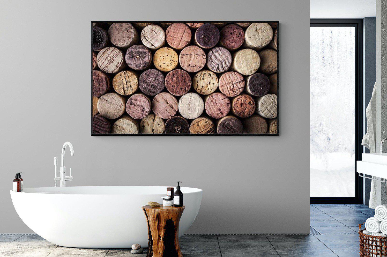 Corked-Wall_Art-180 x 110cm-Mounted Canvas-Black-Pixalot