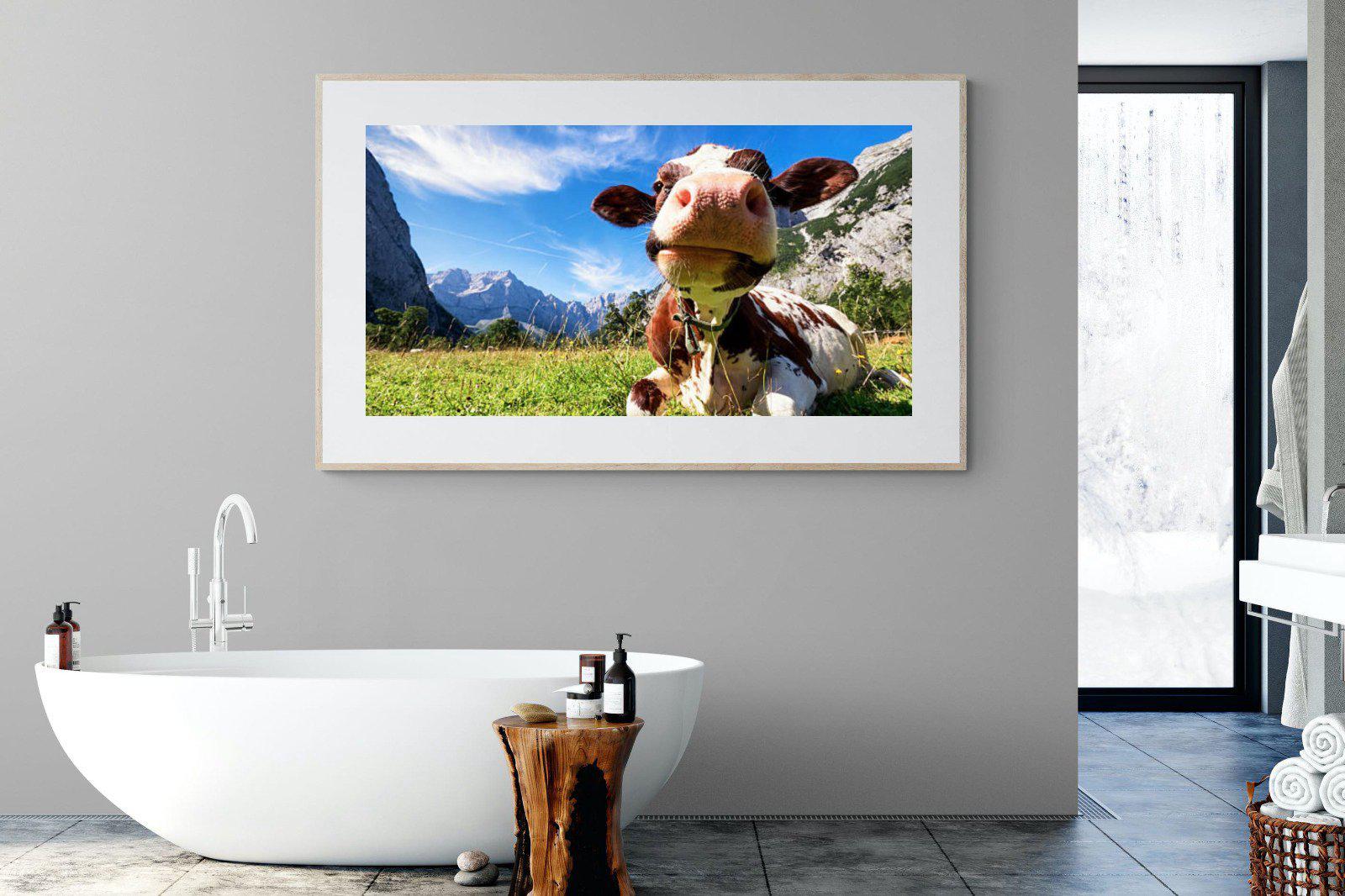 Cow-Wall_Art-180 x 110cm-Framed Print-Wood-Pixalot