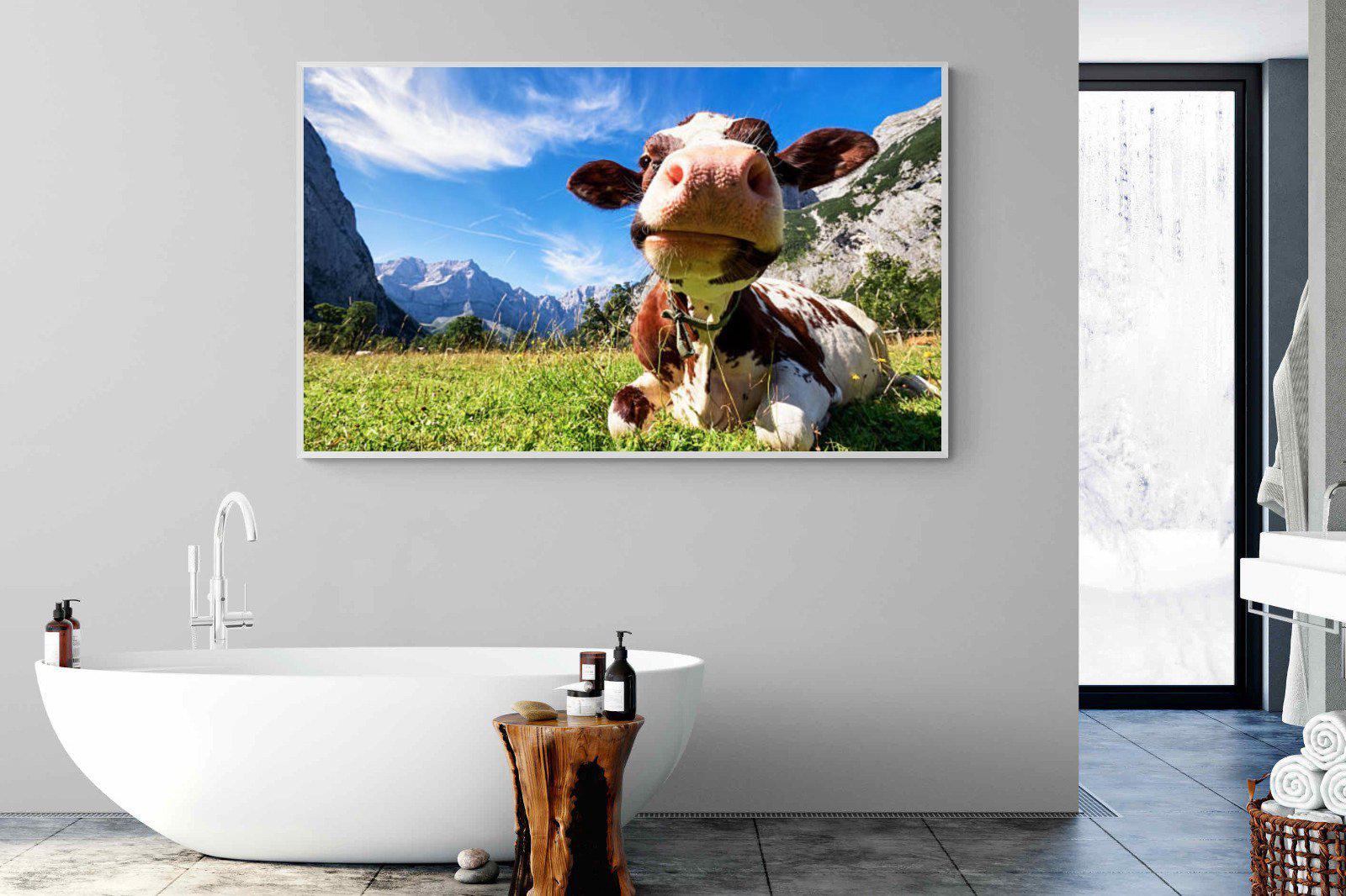 Cow-Wall_Art-180 x 110cm-Mounted Canvas-White-Pixalot