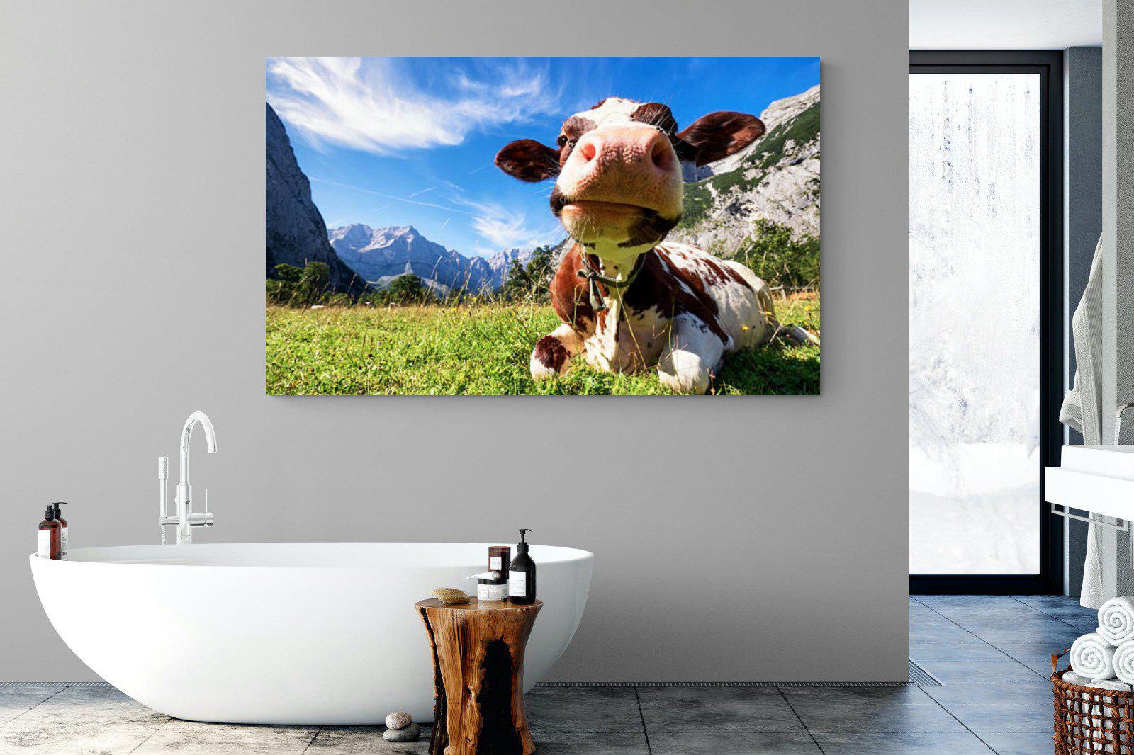 Cow-Wall_Art-180 x 110cm-Mounted Canvas-No Frame-Pixalot