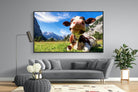 Cow-Wall_Art-220 x 130cm-Mounted Canvas-Black-Pixalot