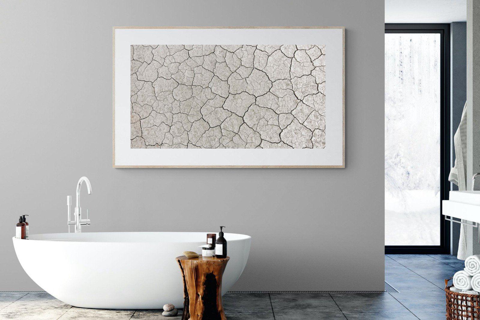 Cracked Clay-Wall_Art-180 x 110cm-Framed Print-Wood-Pixalot