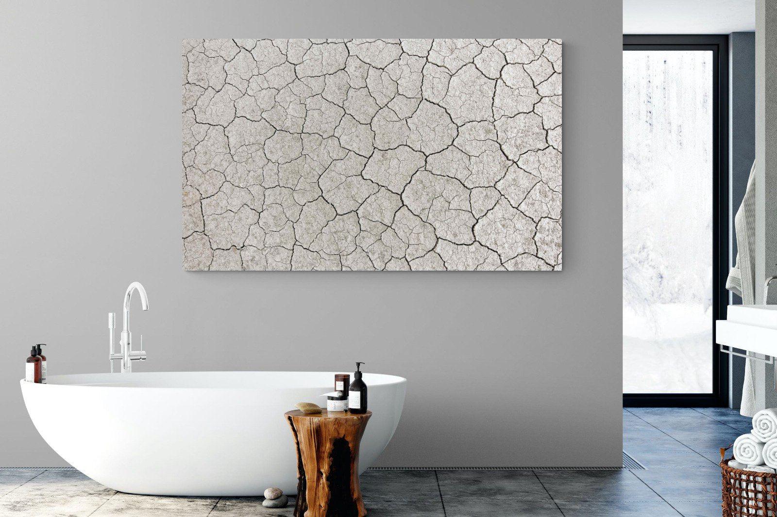 Cracked Clay-Wall_Art-180 x 110cm-Mounted Canvas-No Frame-Pixalot