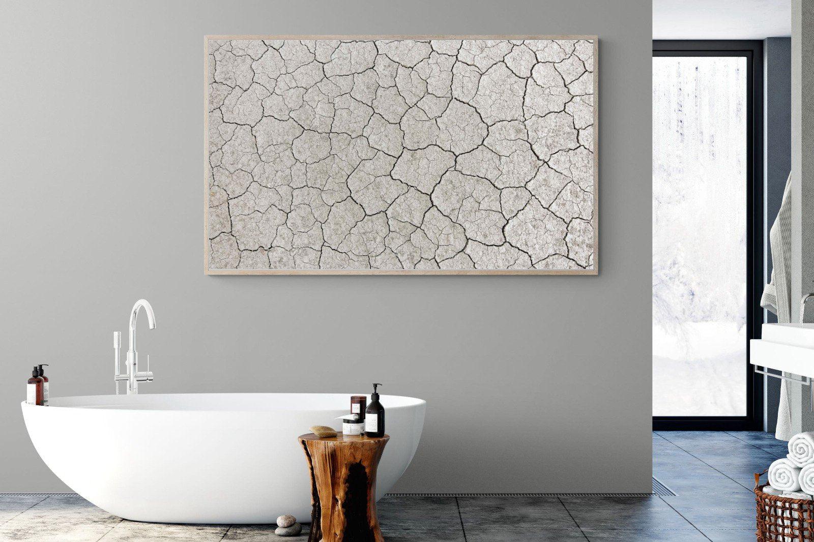 Cracked Clay-Wall_Art-180 x 110cm-Mounted Canvas-Wood-Pixalot