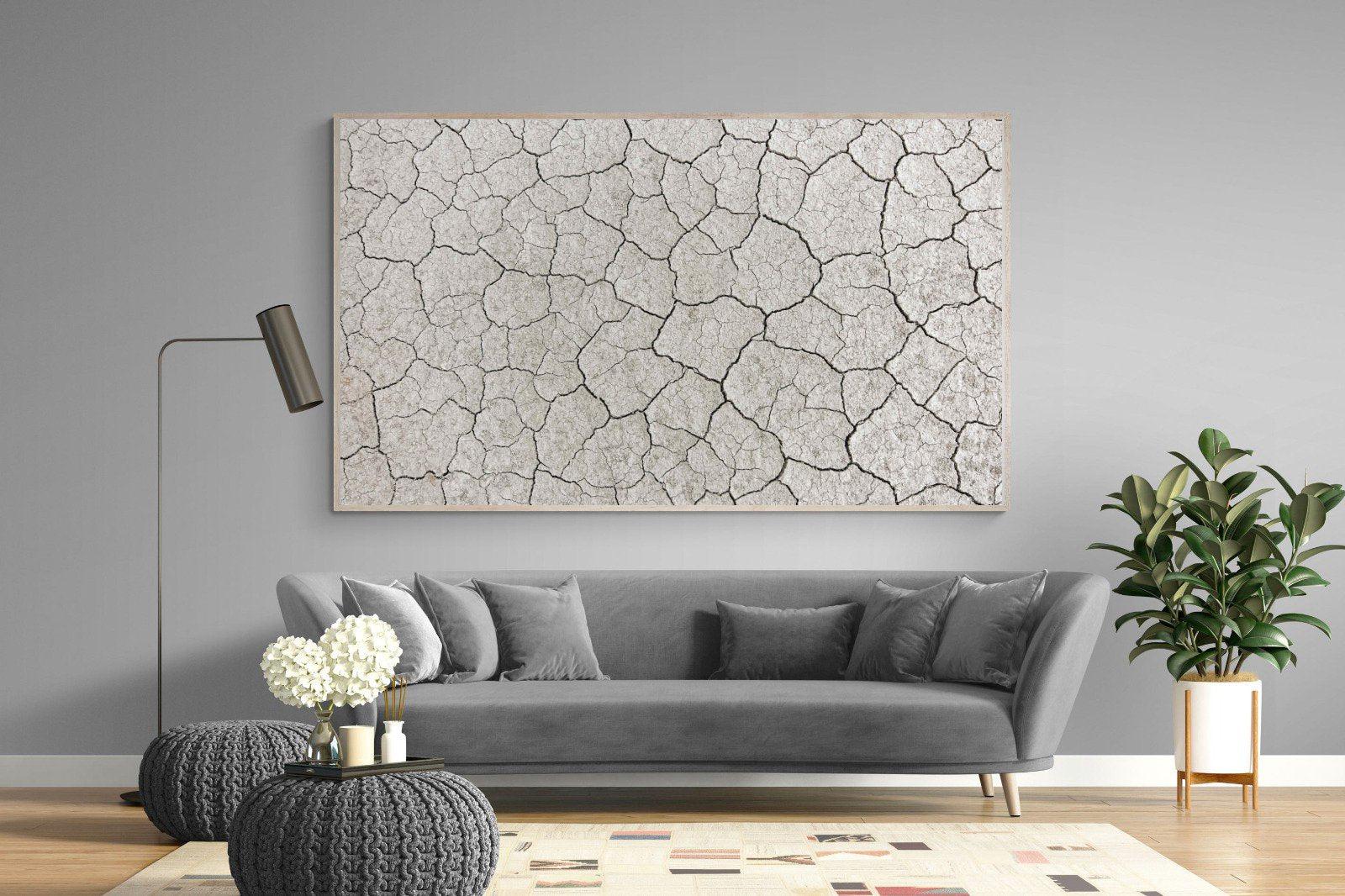 Cracked Clay-Wall_Art-220 x 130cm-Mounted Canvas-Wood-Pixalot