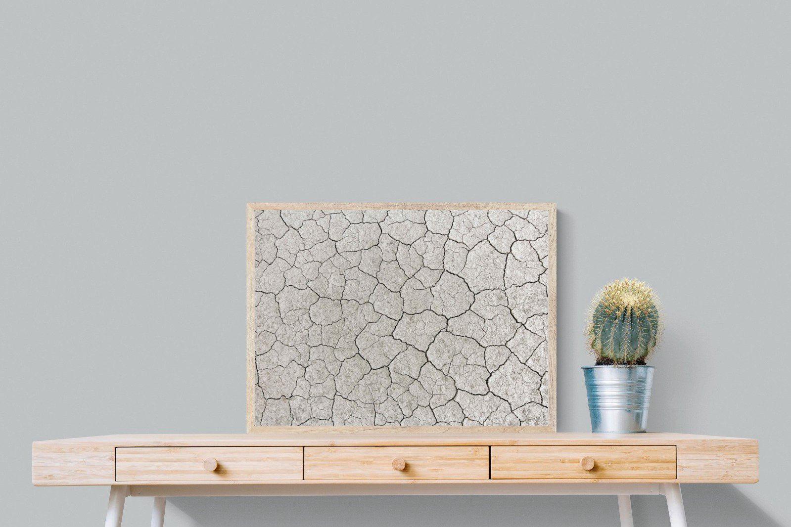 Cracked Clay-Wall_Art-80 x 60cm-Mounted Canvas-Wood-Pixalot
