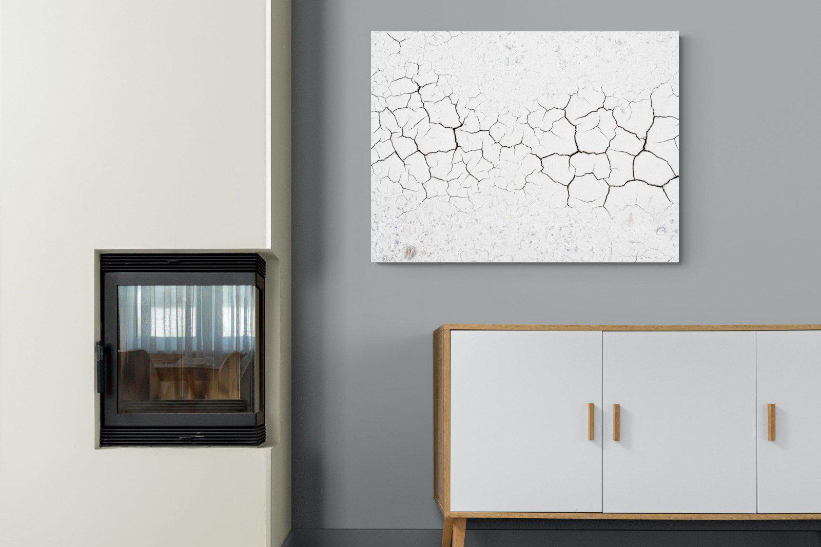 Cracked Earth-Wall_Art-100 x 75cm-Mounted Canvas-No Frame-Pixalot