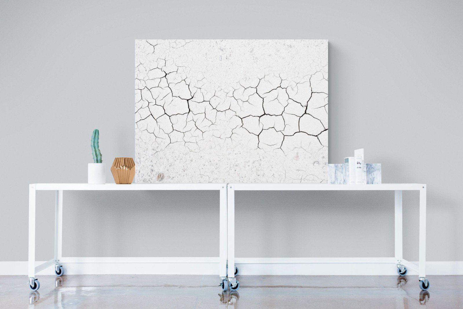 Cracked Earth-Wall_Art-120 x 90cm-Mounted Canvas-No Frame-Pixalot