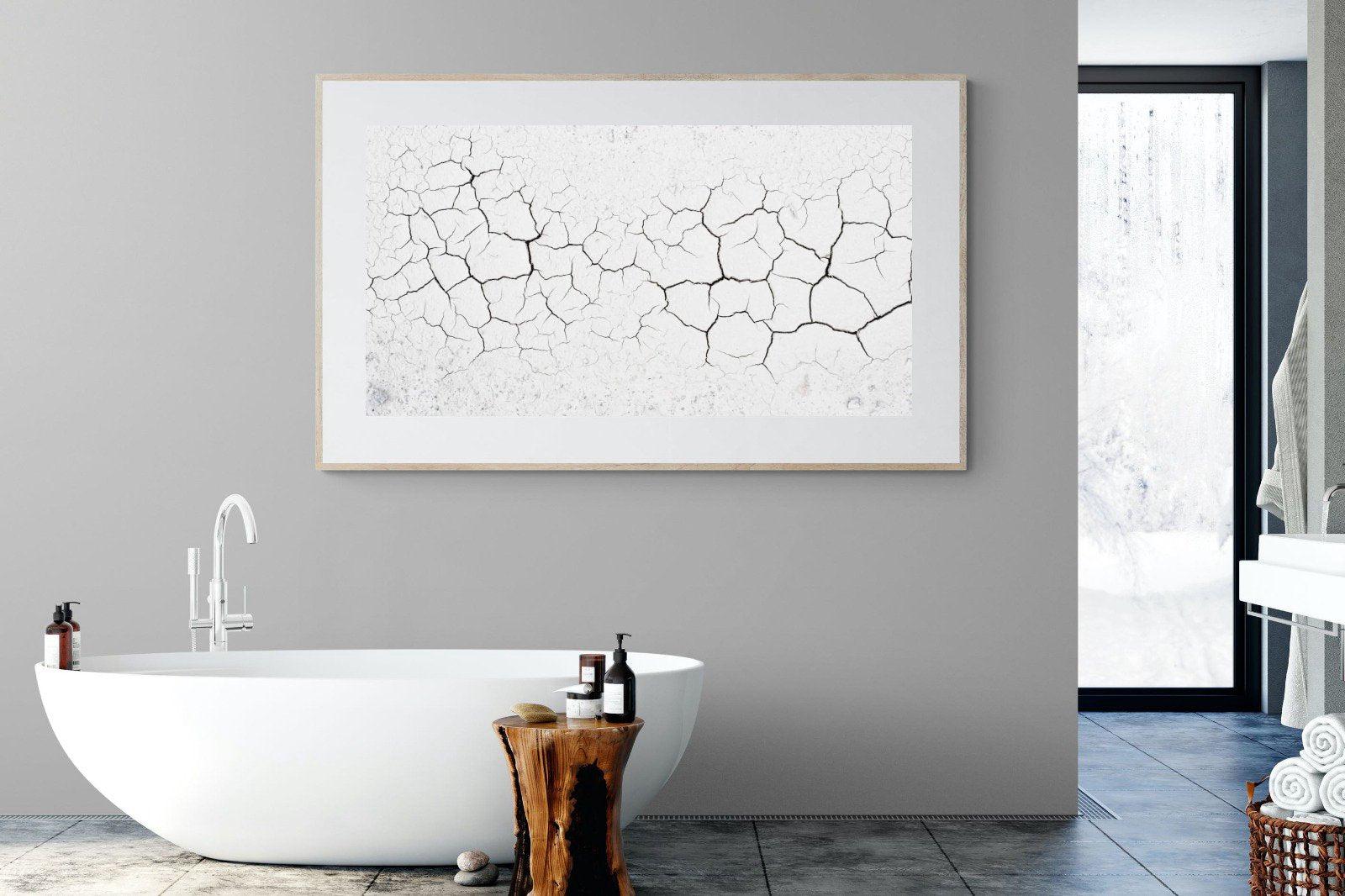 Cracked Earth-Wall_Art-180 x 110cm-Framed Print-Wood-Pixalot
