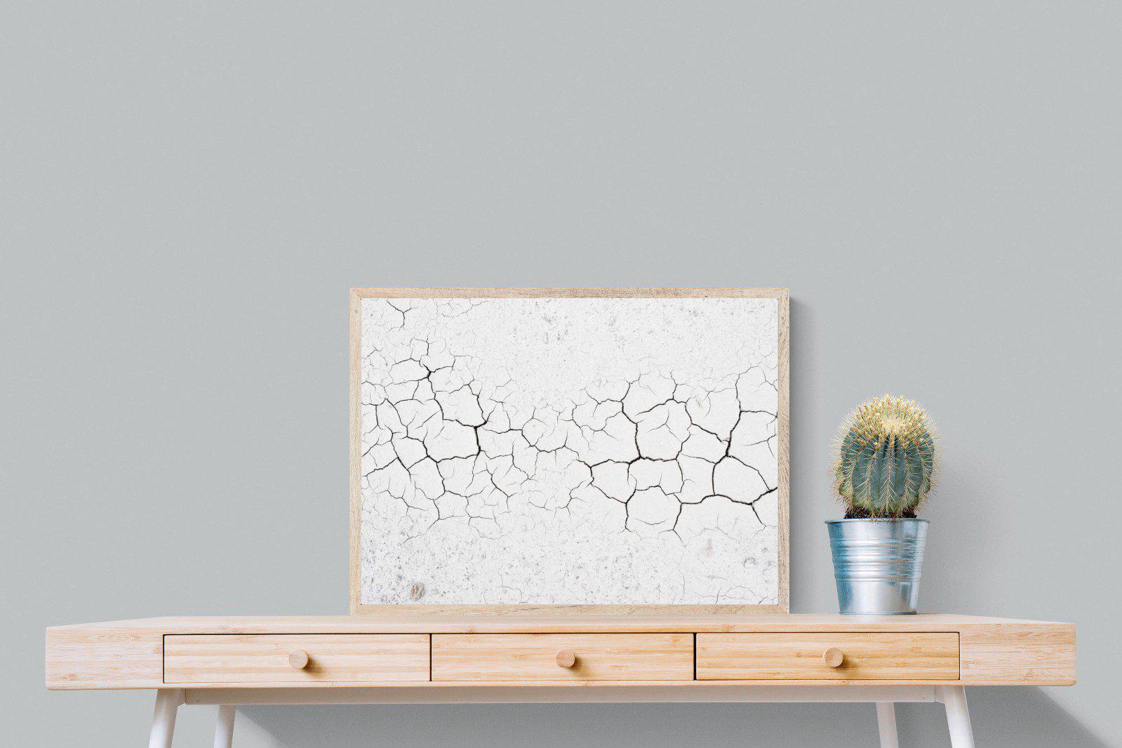 Cracked Earth-Wall_Art-80 x 60cm-Mounted Canvas-Wood-Pixalot
