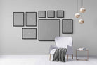Create Your Own Gallery Wall-Wall_Art-Mounted Canvas-Black-Pixalot
