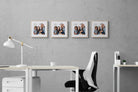 Create Your Own Squares Set-Wall_Art-40 x 40cm (x4)-Framed Print-Wood-Pixalot