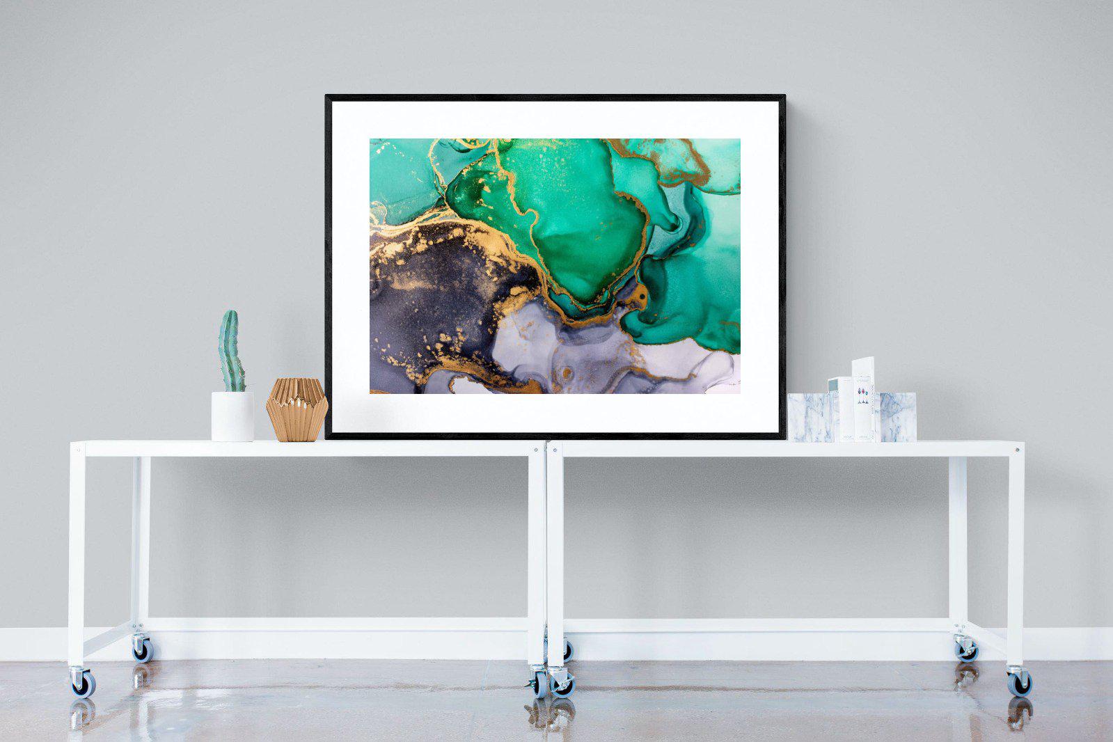 Crème de Menthe-Wall_Art-120 x 90cm-Framed Print-Black-Pixalot