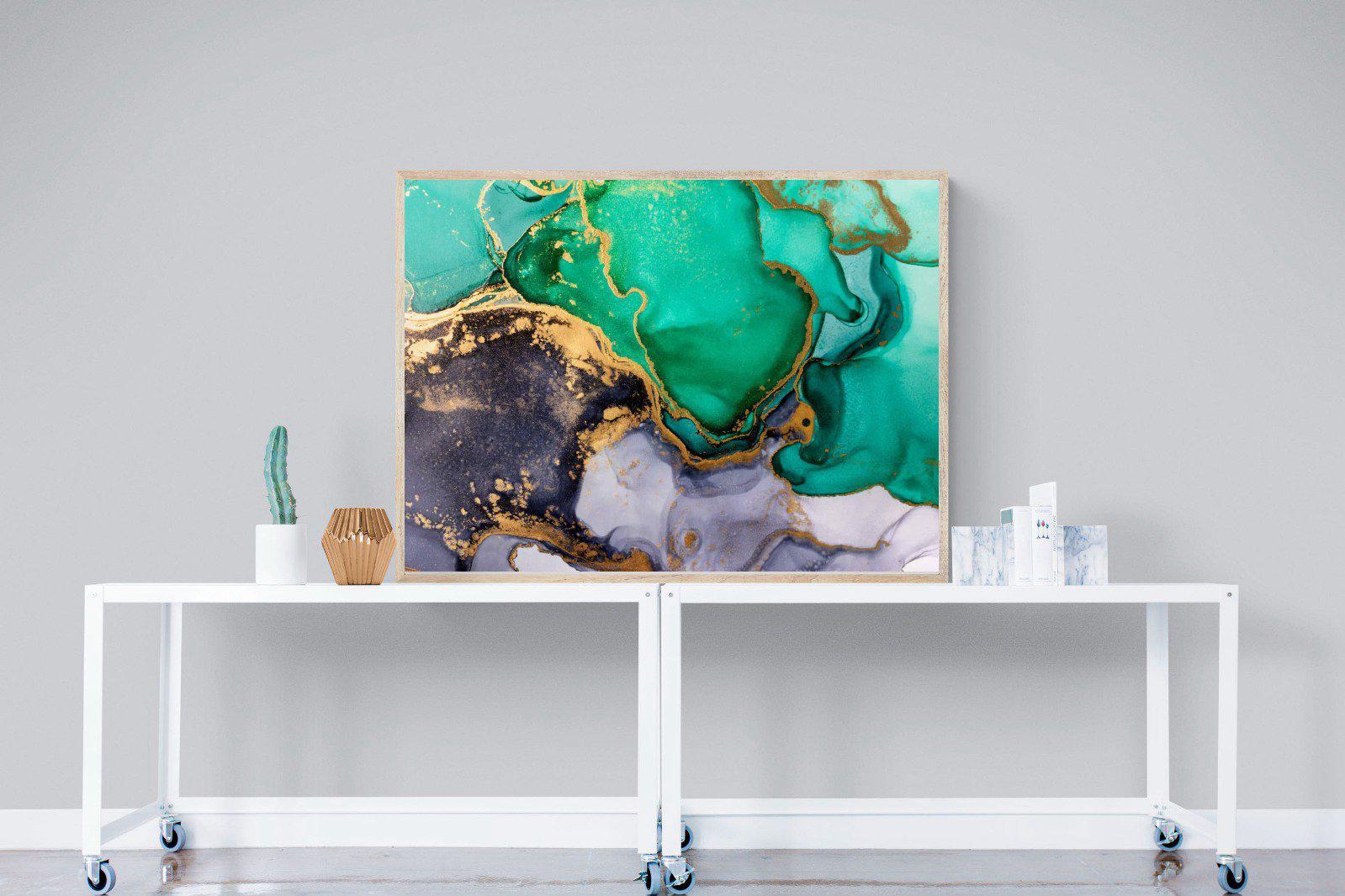 Crème de Menthe-Wall_Art-120 x 90cm-Mounted Canvas-Wood-Pixalot