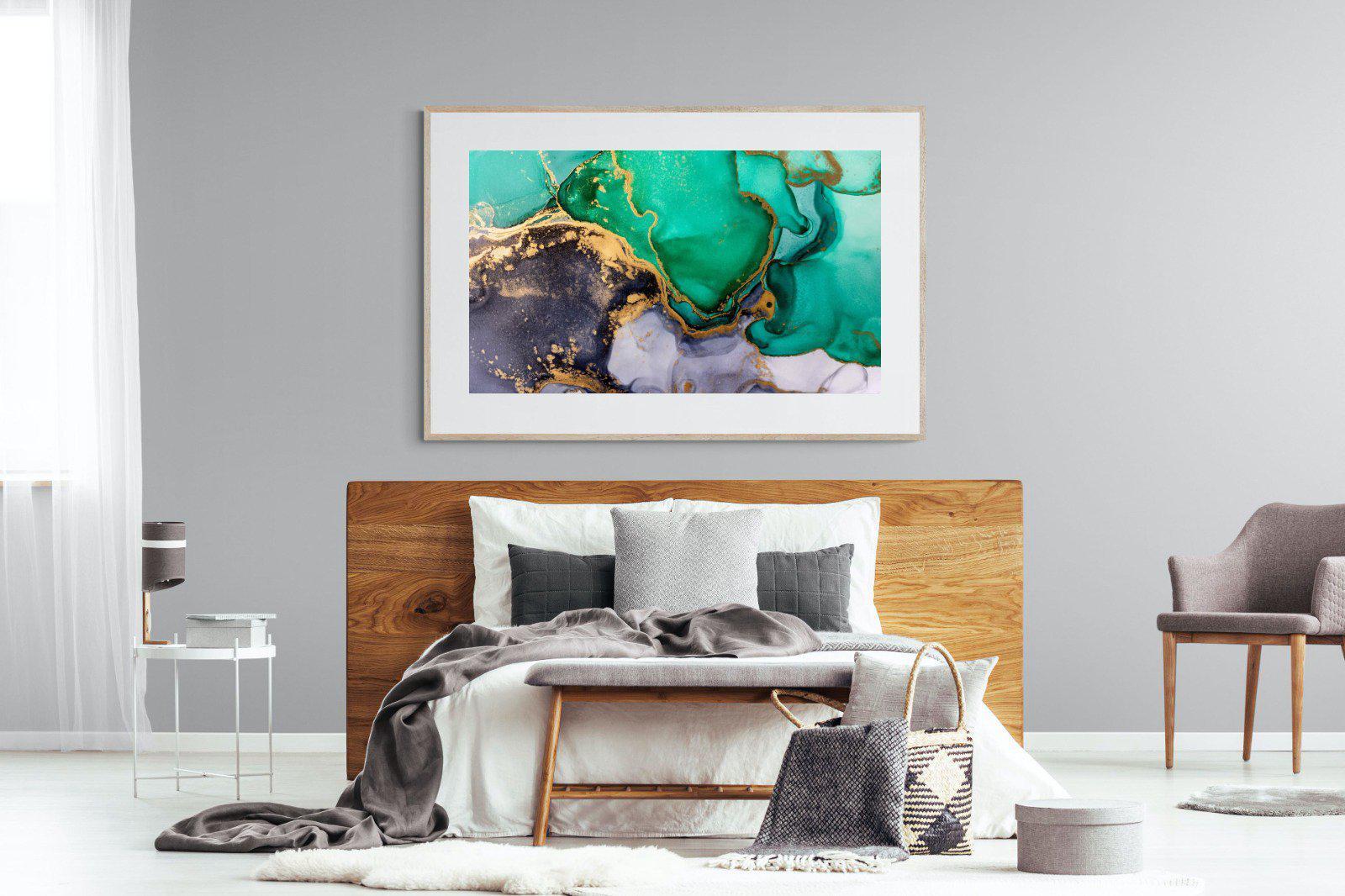 Crème de Menthe-Wall_Art-150 x 100cm-Framed Print-Wood-Pixalot