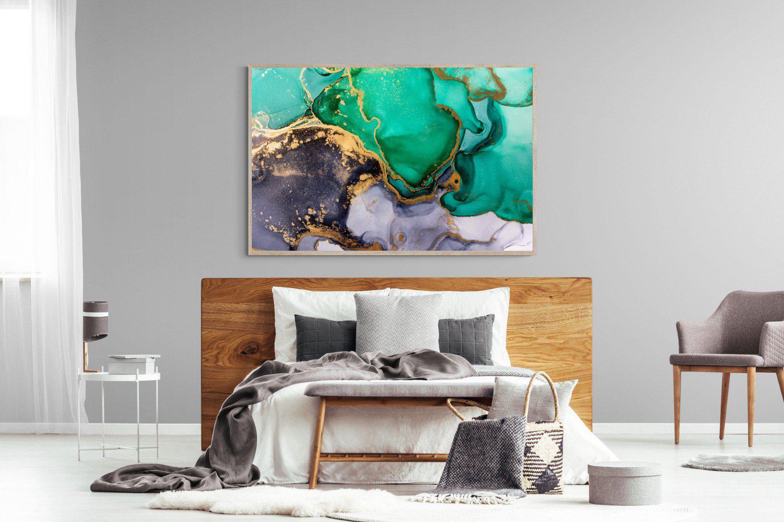 Crème de Menthe-Wall_Art-150 x 100cm-Mounted Canvas-Wood-Pixalot