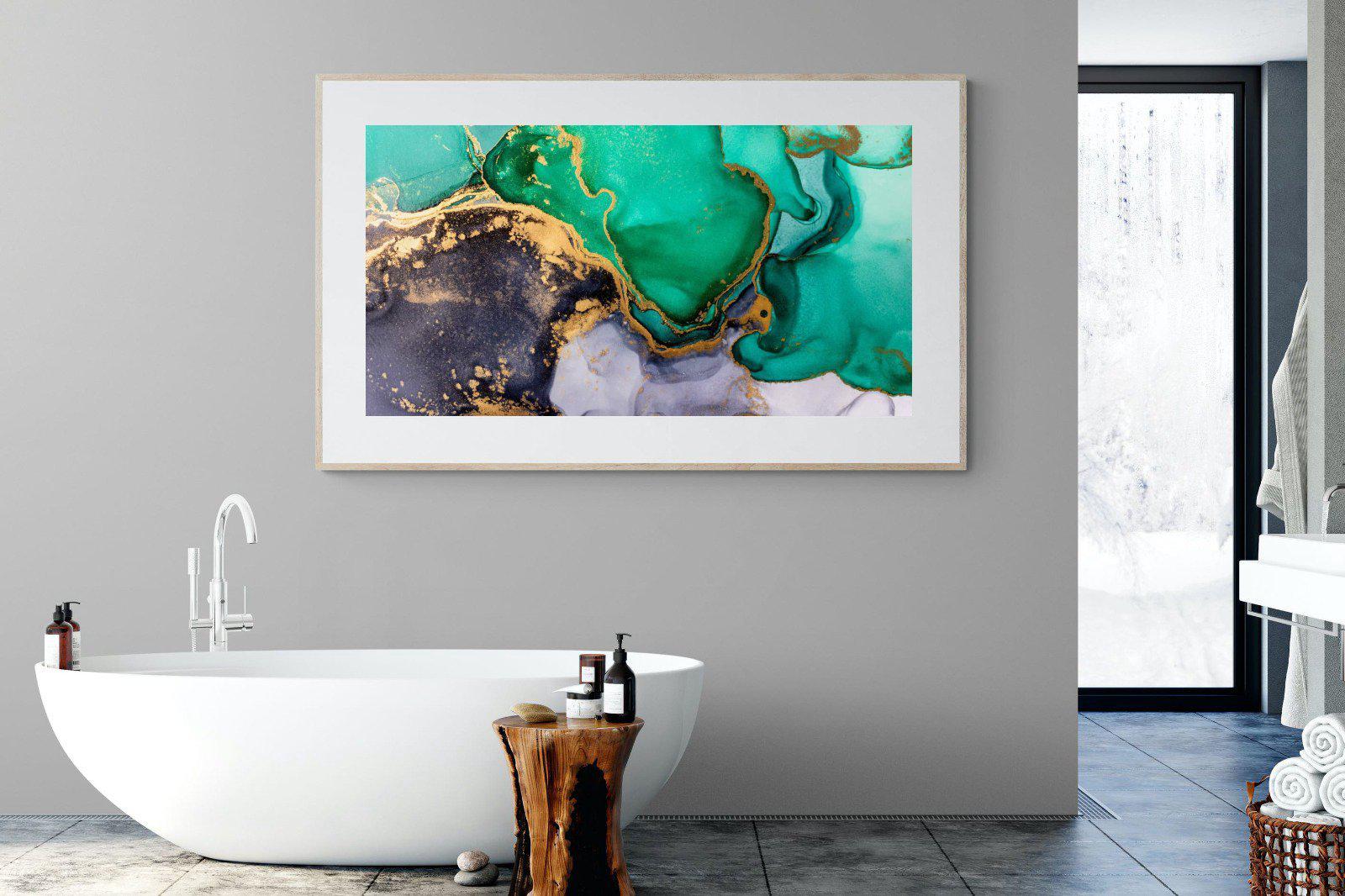 Crème de Menthe-Wall_Art-180 x 110cm-Framed Print-Wood-Pixalot