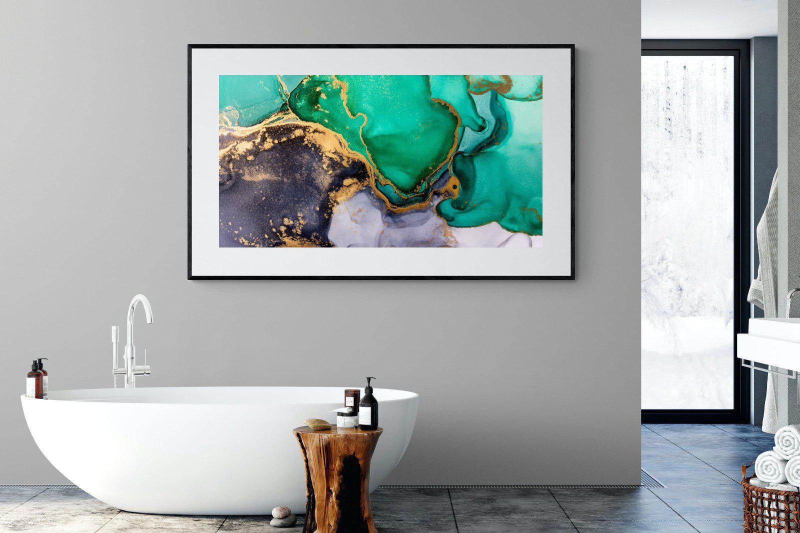 Crème de Menthe-Wall_Art-180 x 110cm-Framed Print-Black-Pixalot