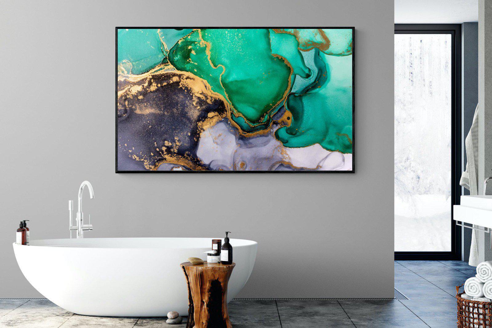 Crème de Menthe-Wall_Art-180 x 110cm-Mounted Canvas-Black-Pixalot