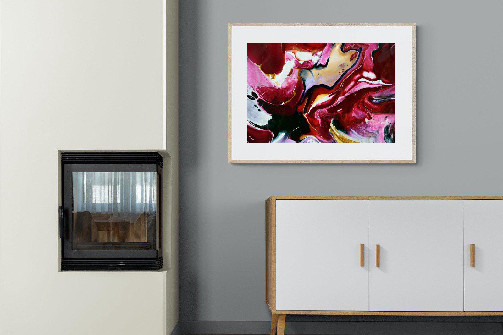 Crimson-Wall_Art-100 x 75cm-Framed Print-Wood-Pixalot