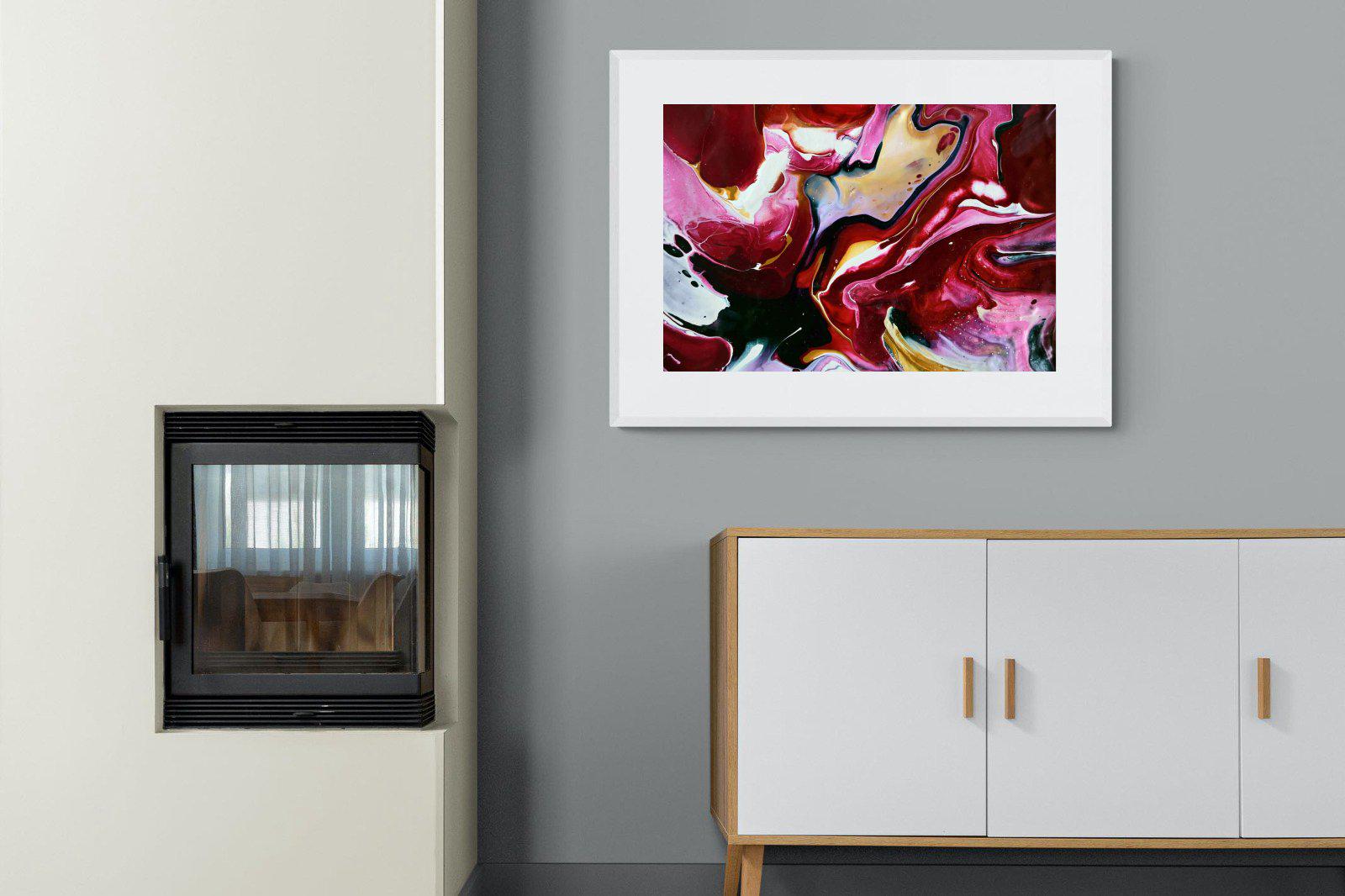Crimson-Wall_Art-100 x 75cm-Framed Print-White-Pixalot