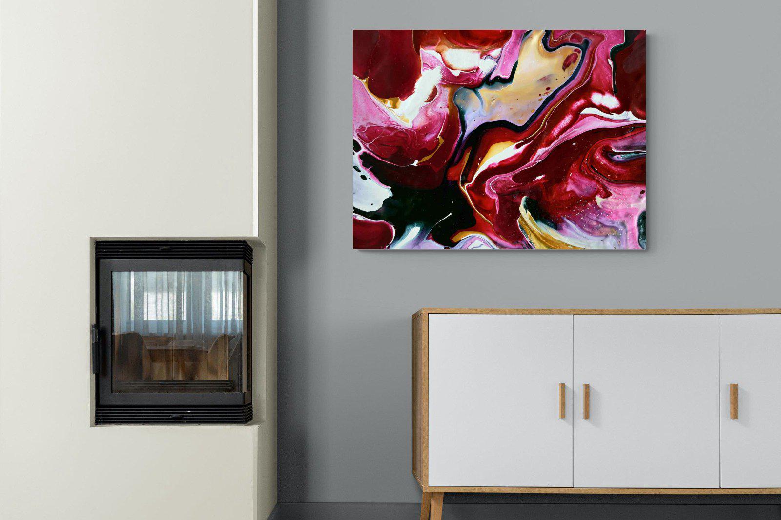 Crimson-Wall_Art-100 x 75cm-Mounted Canvas-No Frame-Pixalot