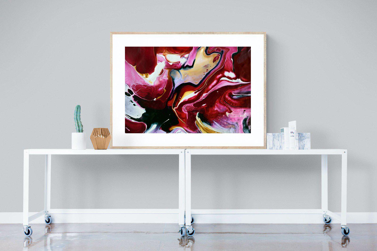 Crimson-Wall_Art-120 x 90cm-Framed Print-Wood-Pixalot