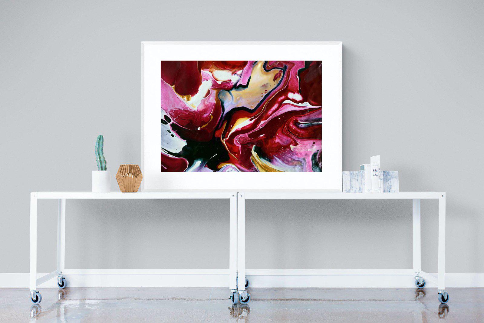 Crimson-Wall_Art-120 x 90cm-Framed Print-White-Pixalot
