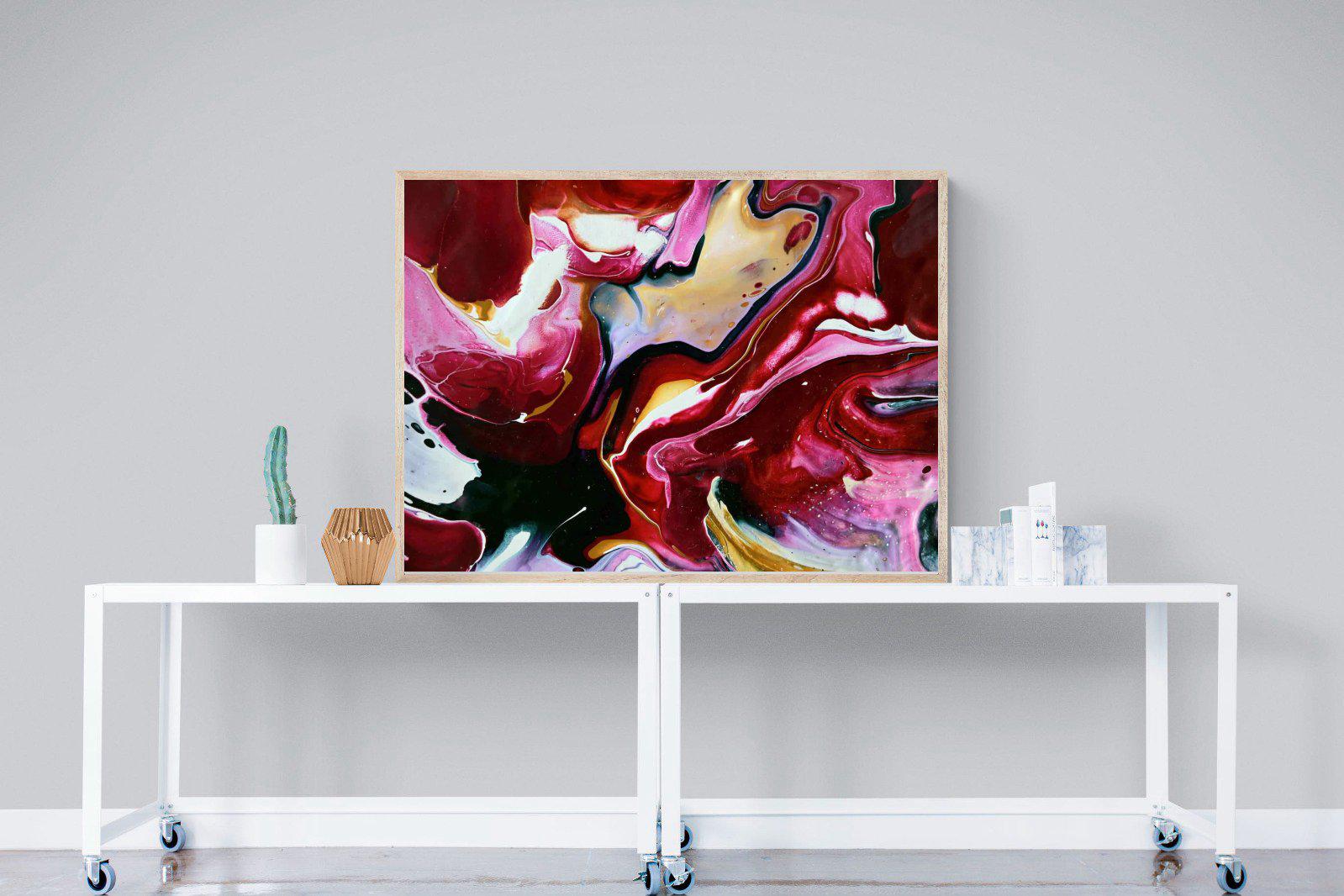 Crimson-Wall_Art-120 x 90cm-Mounted Canvas-Wood-Pixalot
