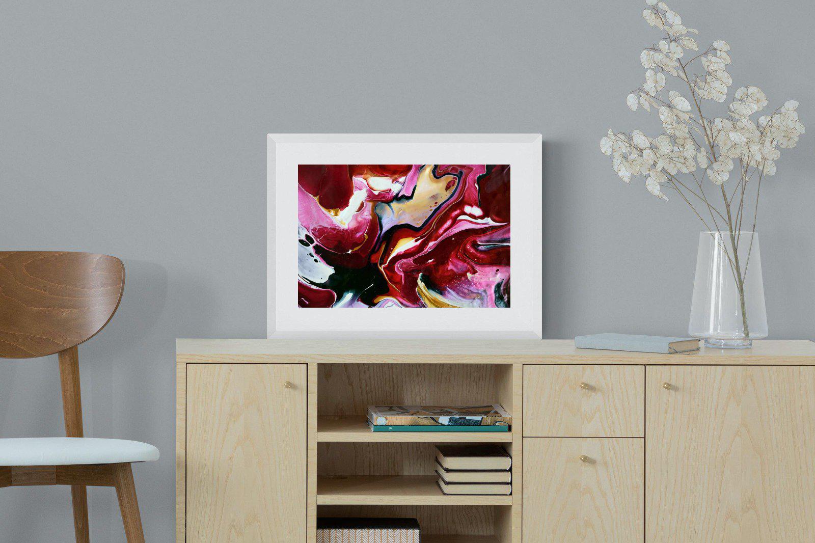 Crimson-Wall_Art-60 x 45cm-Framed Print-White-Pixalot