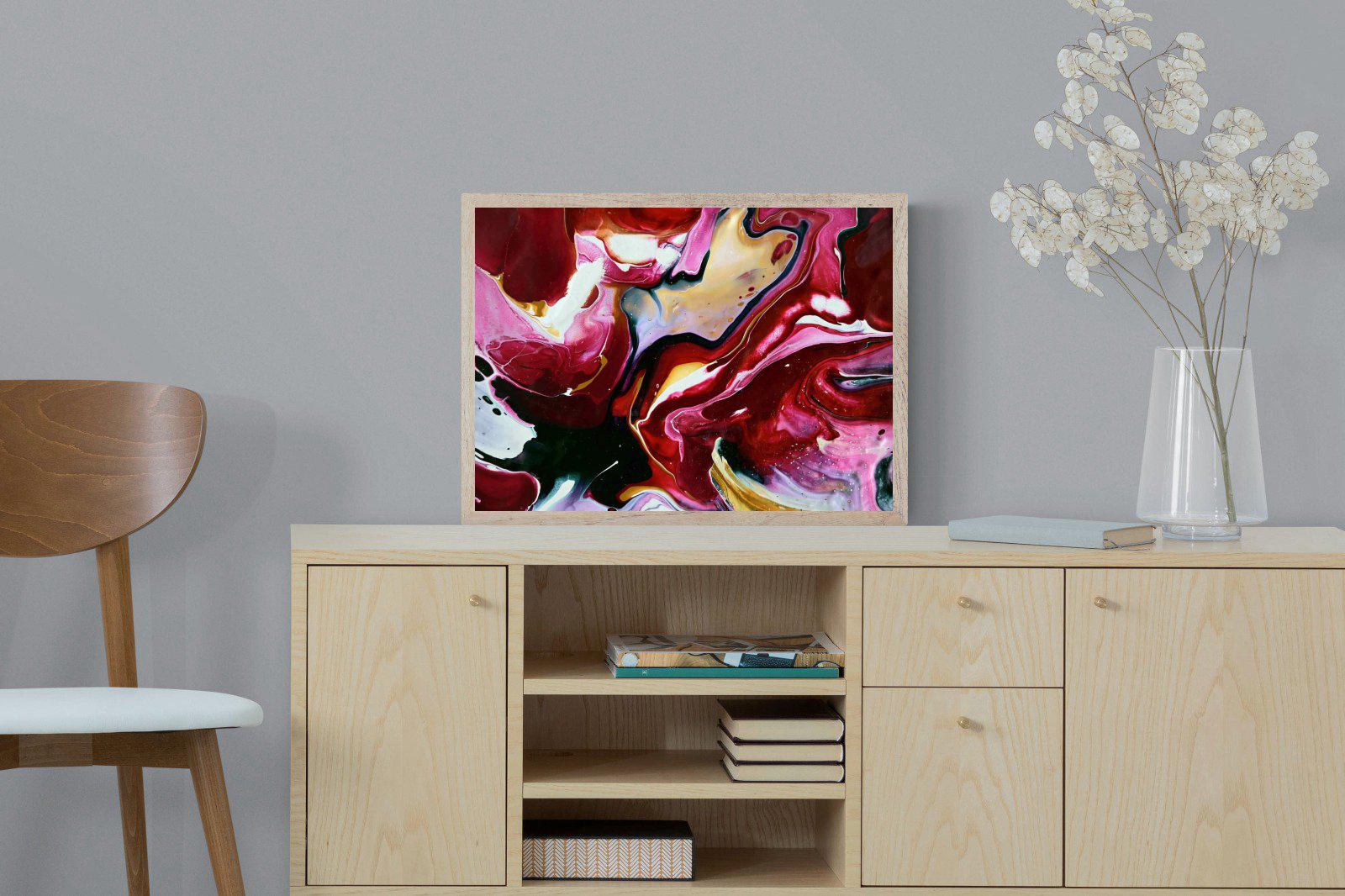 Crimson-Wall_Art-60 x 45cm-Mounted Canvas-Wood-Pixalot