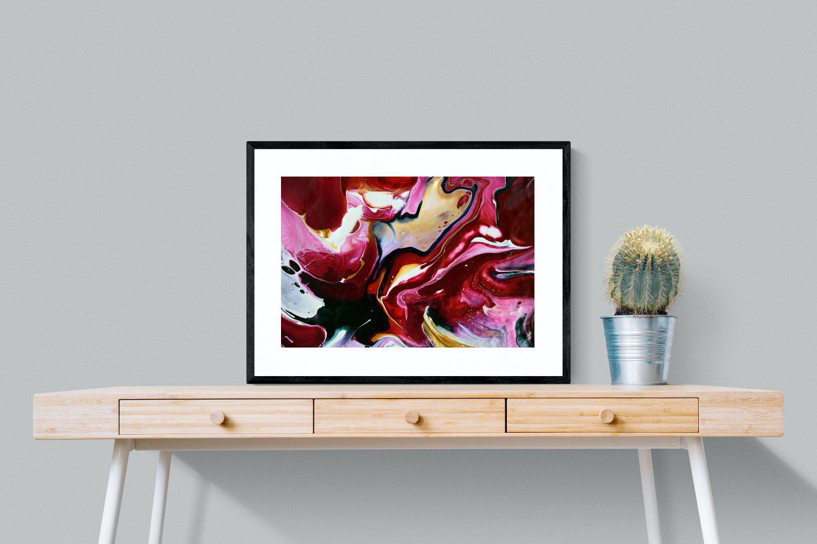 Crimson-Wall_Art-80 x 60cm-Framed Print-Black-Pixalot