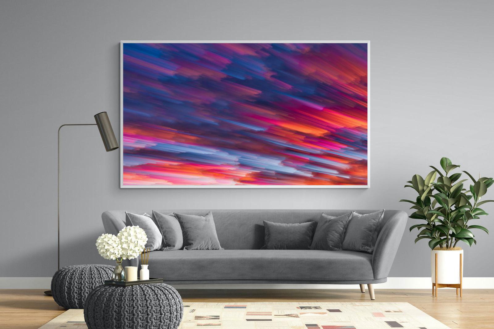 Crimson Sunset-Wall_Art-220 x 130cm-Mounted Canvas-White-Pixalot