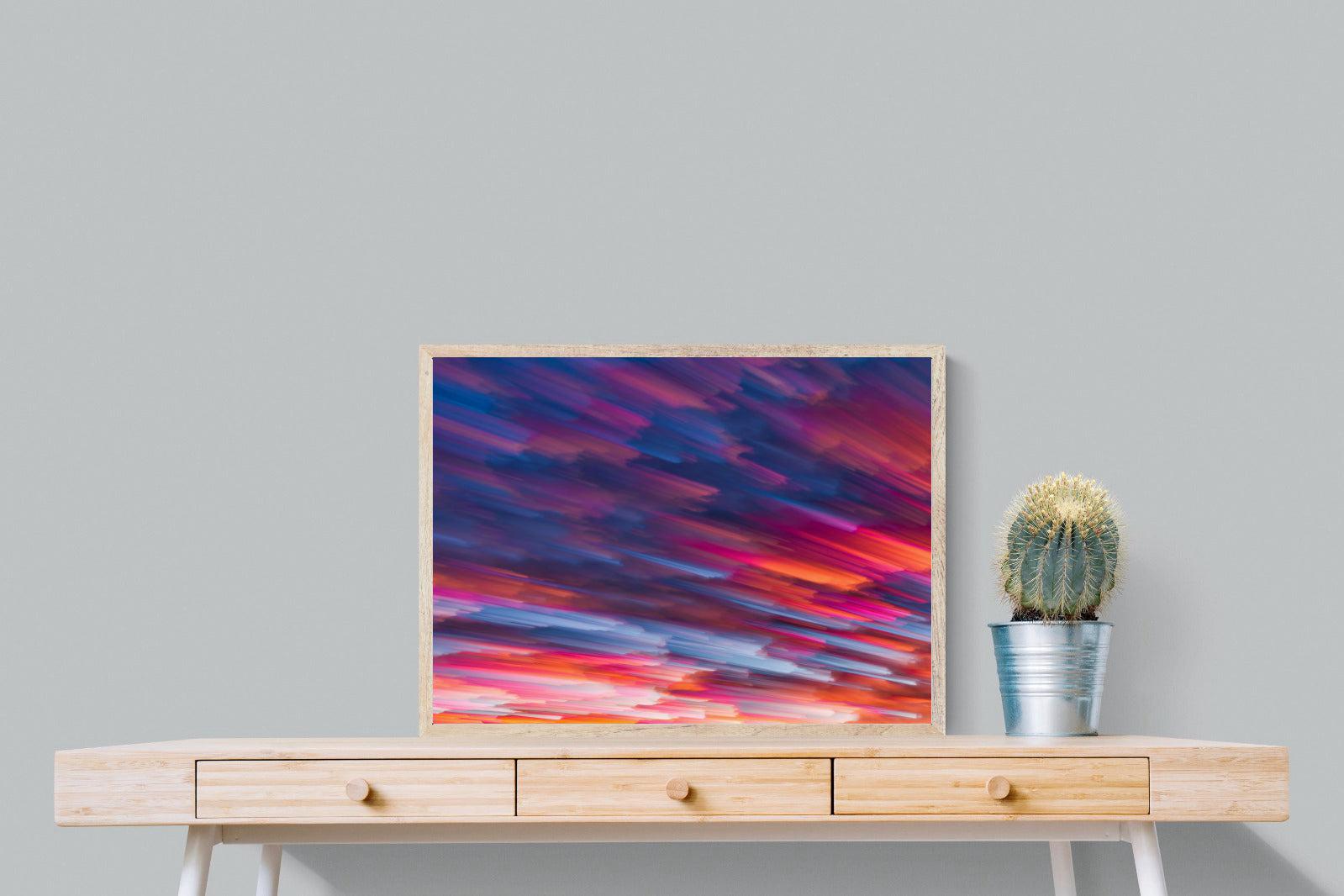Crimson Sunset-Wall_Art-80 x 60cm-Mounted Canvas-Wood-Pixalot