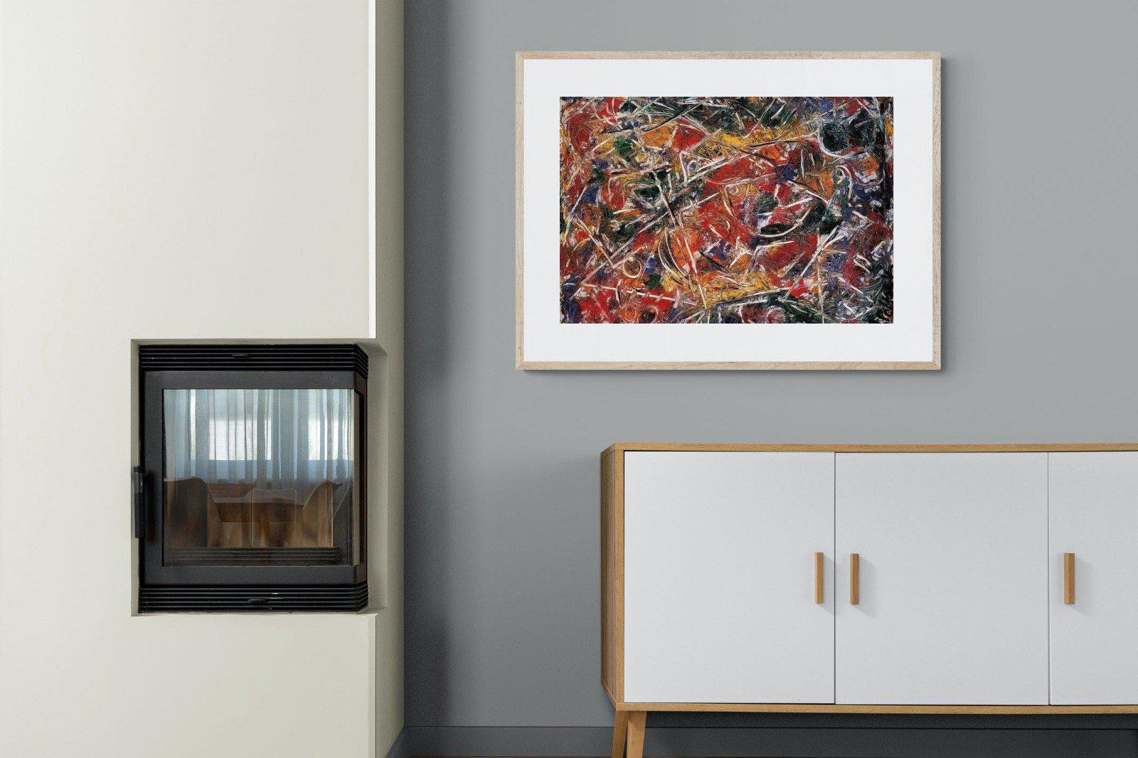 Croaking Movement-Wall_Art-100 x 75cm-Framed Print-Wood-Pixalot