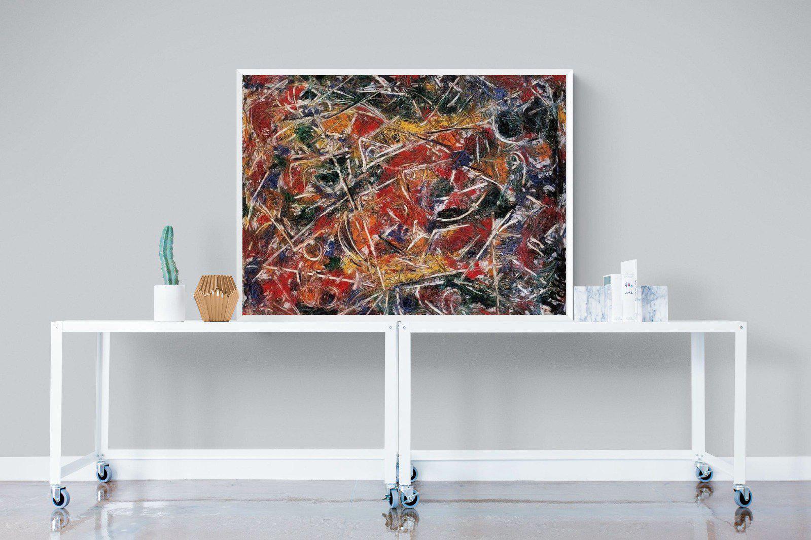 Croaking Movement-Wall_Art-120 x 90cm-Mounted Canvas-White-Pixalot