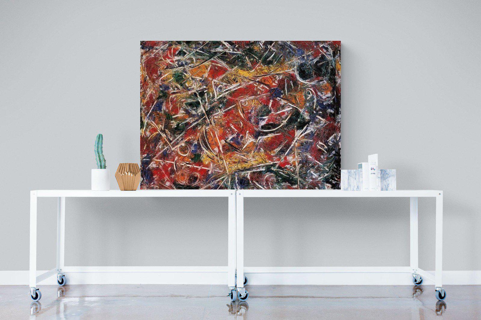 Croaking Movement-Wall_Art-120 x 90cm-Mounted Canvas-No Frame-Pixalot