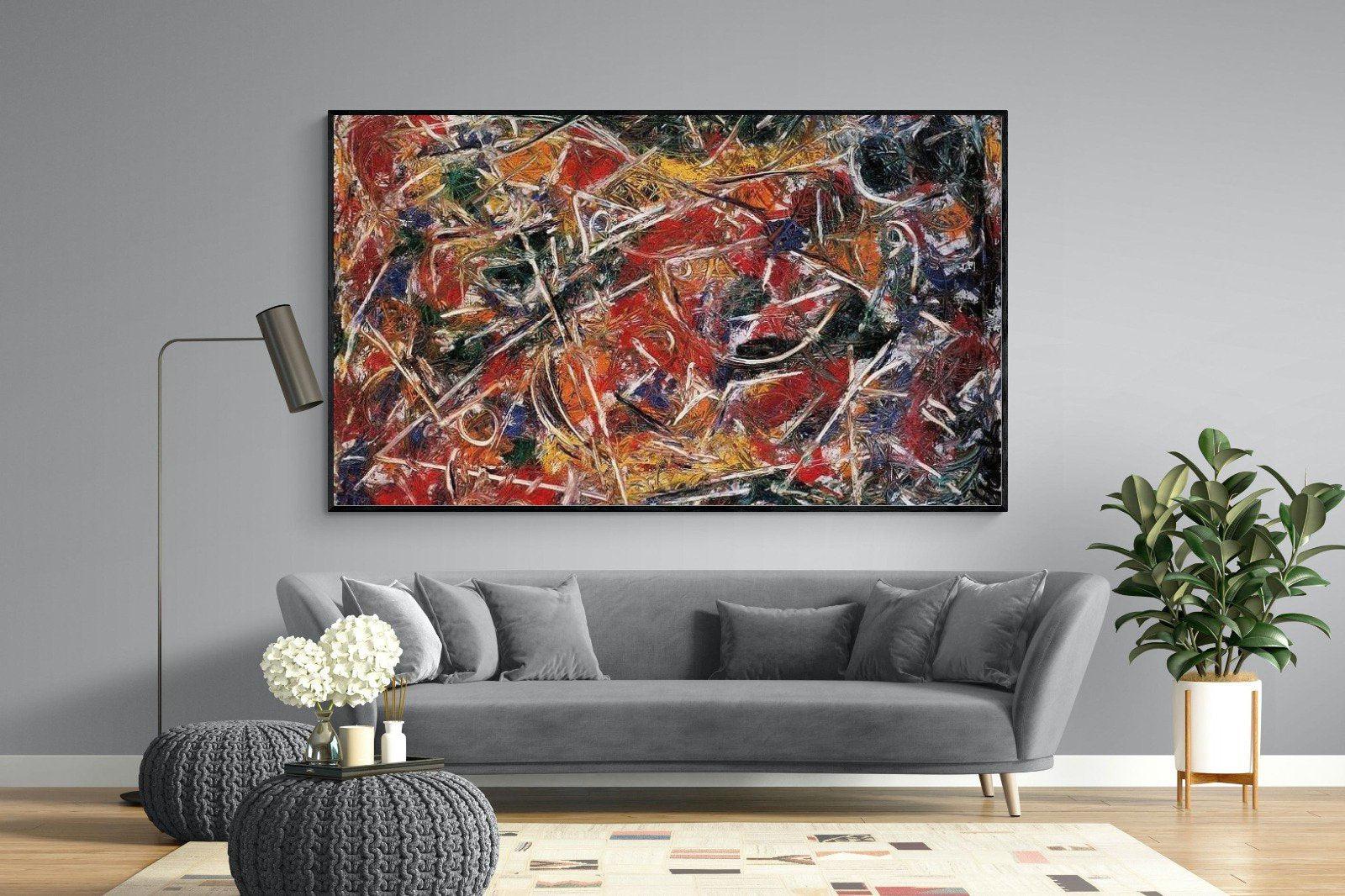 Croaking Movement-Wall_Art-220 x 130cm-Mounted Canvas-Black-Pixalot