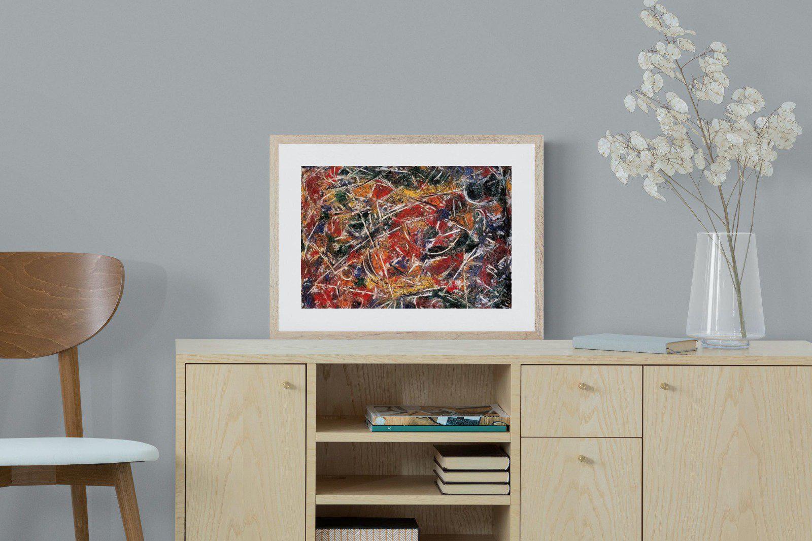 Croaking Movement-Wall_Art-60 x 45cm-Framed Print-Wood-Pixalot