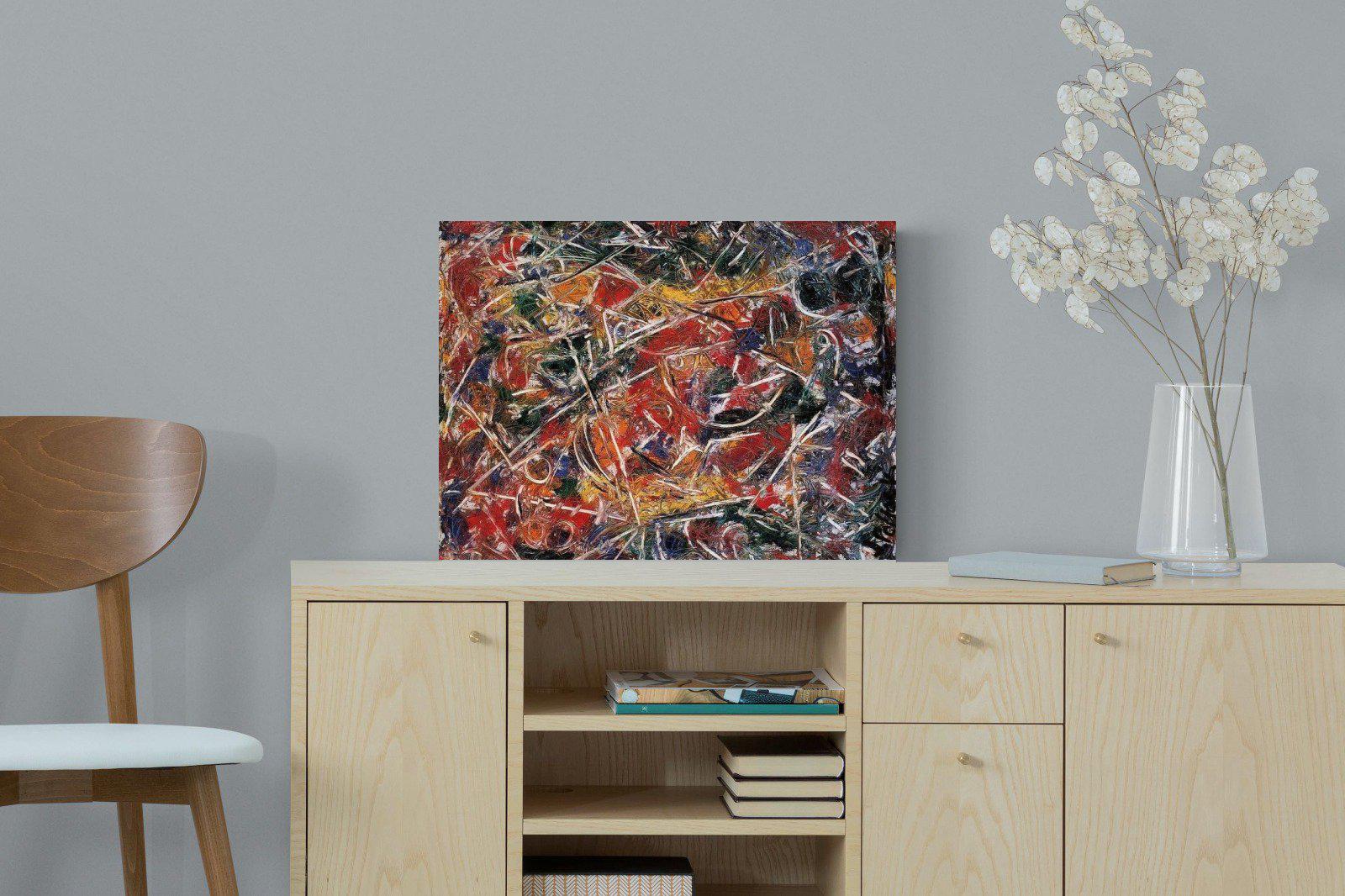Croaking Movement-Wall_Art-60 x 45cm-Mounted Canvas-No Frame-Pixalot