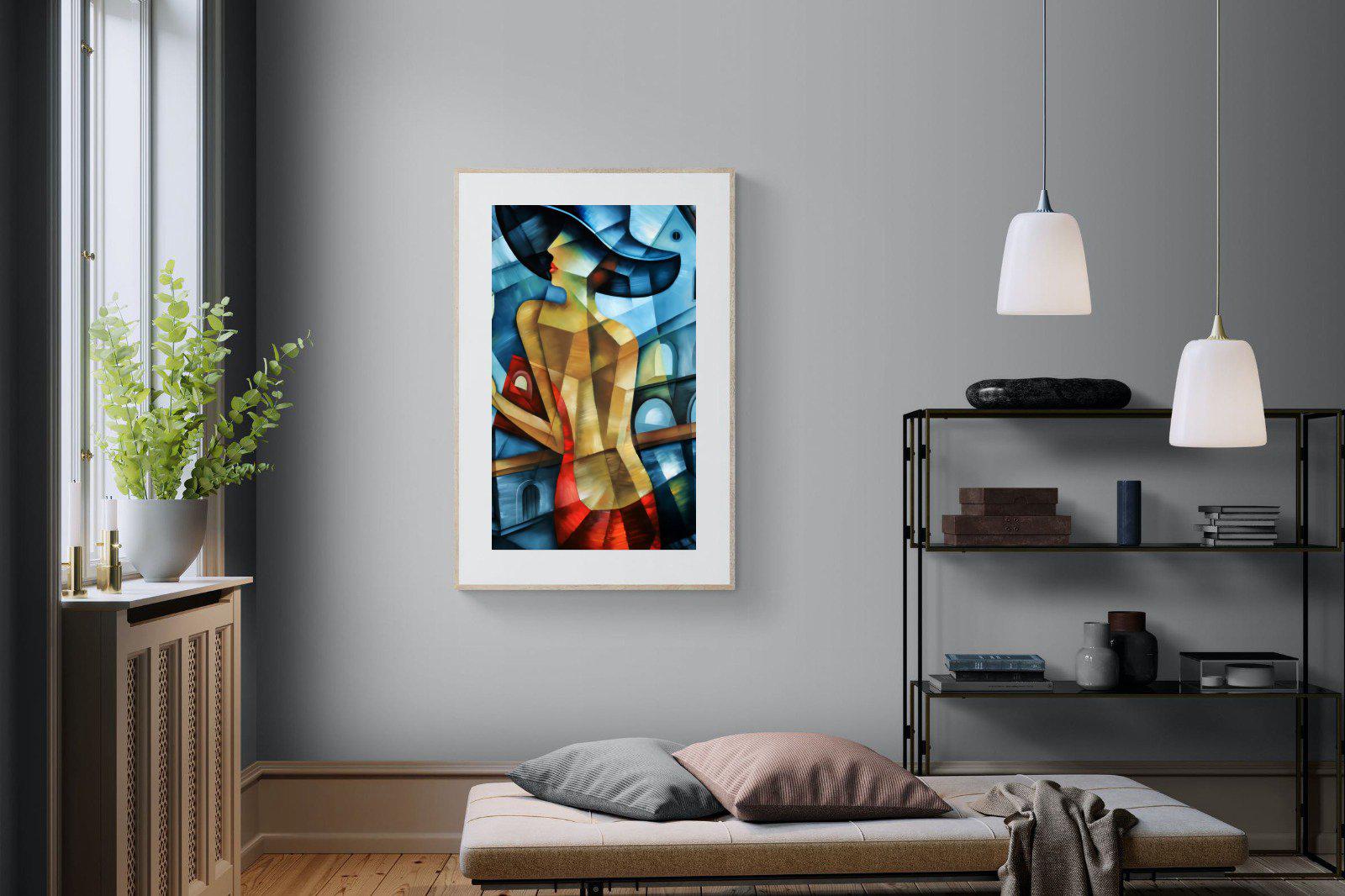 Cubist Couture-Wall_Art-100 x 150cm-Framed Print-Wood-Pixalot