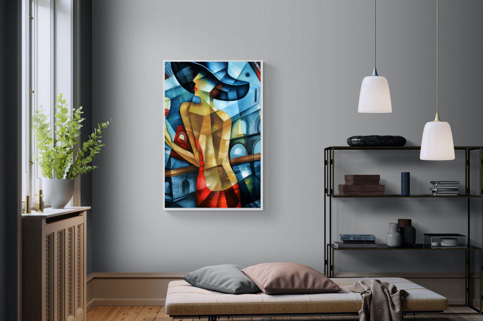 Cubist Couture-Wall_Art-100 x 150cm-Mounted Canvas-White-Pixalot