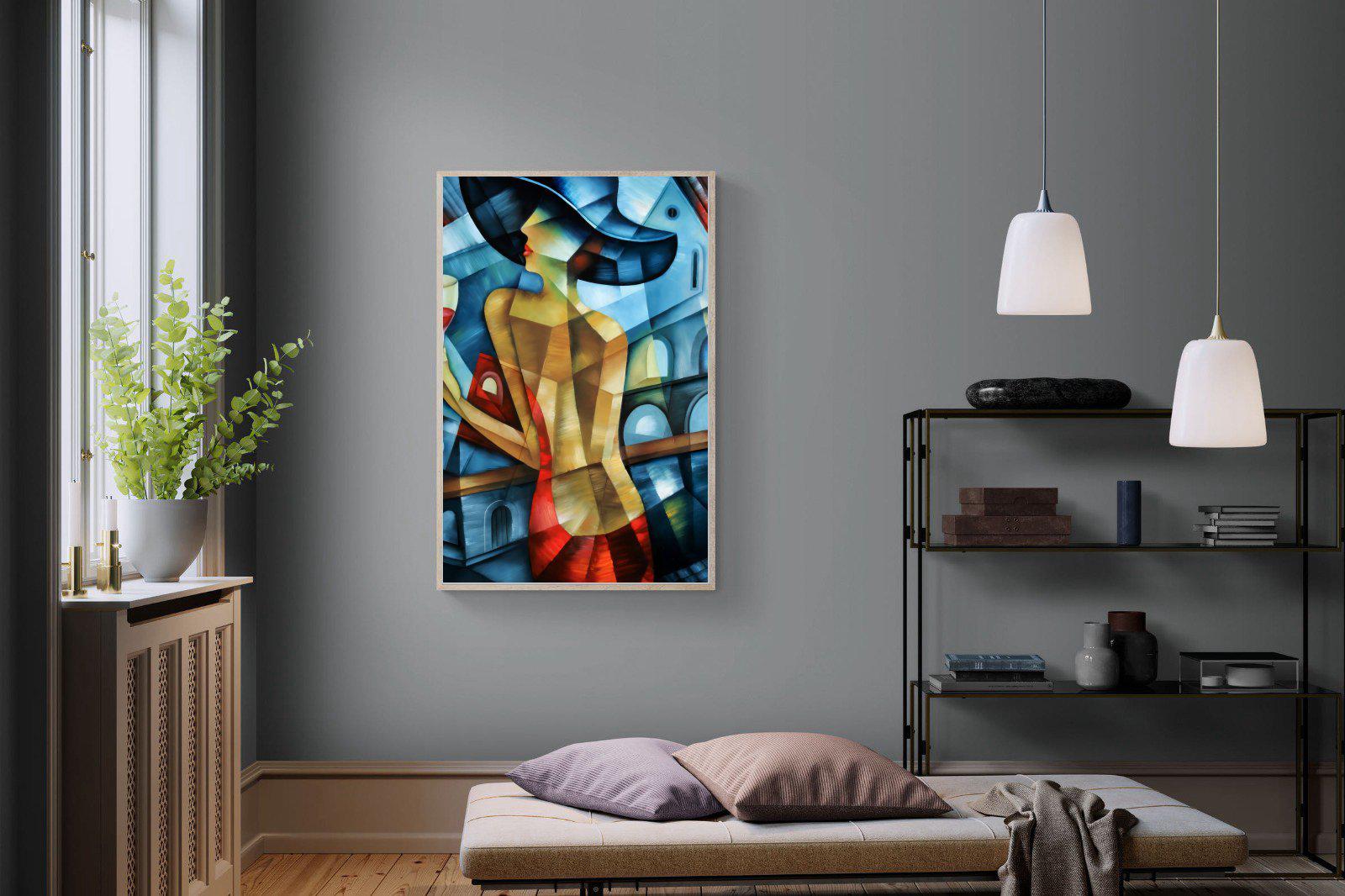 Cubist Couture-Wall_Art-100 x 150cm-Mounted Canvas-Wood-Pixalot