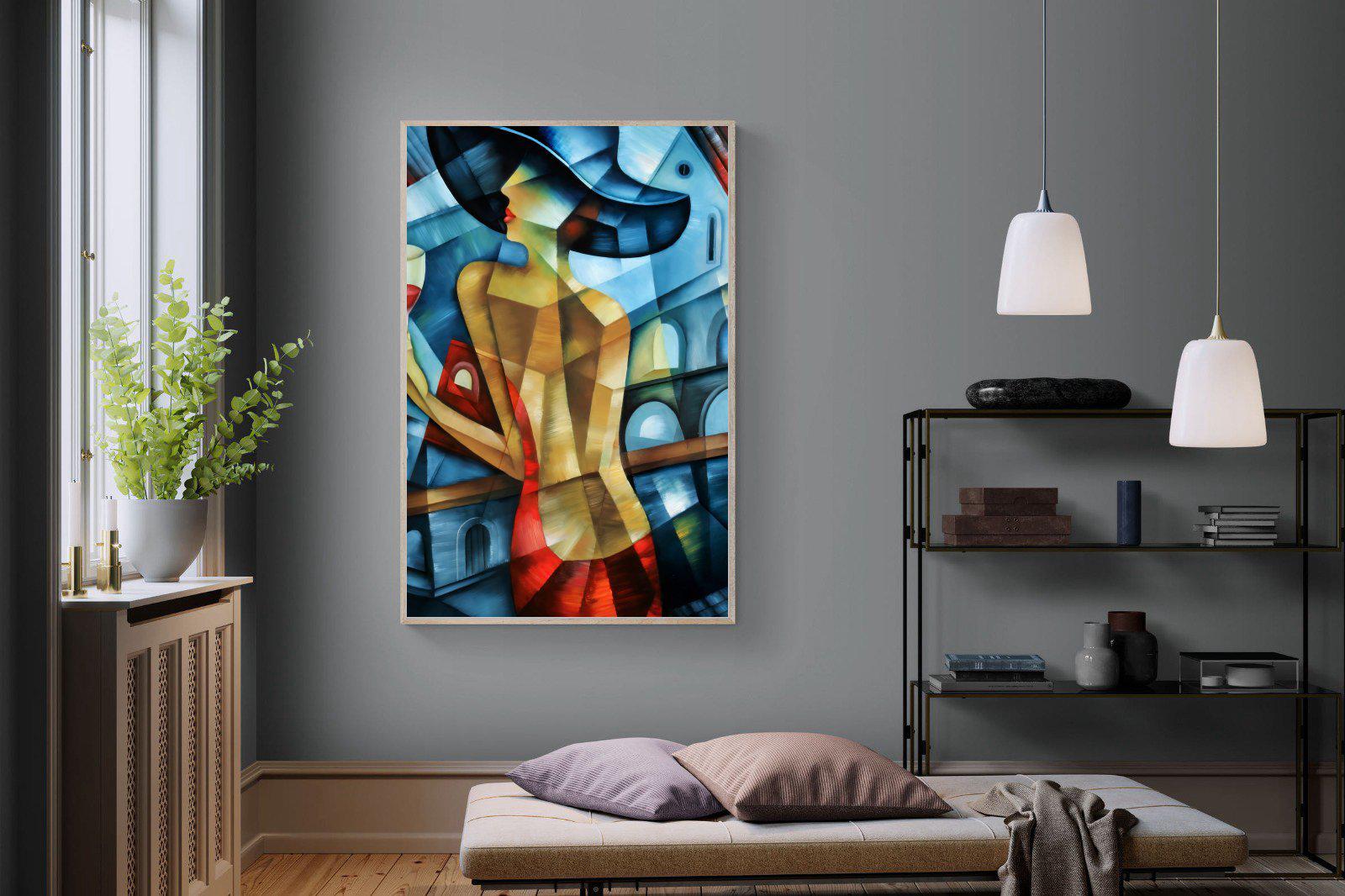 Cubist Couture-Wall_Art-120 x 180cm-Mounted Canvas-Wood-Pixalot